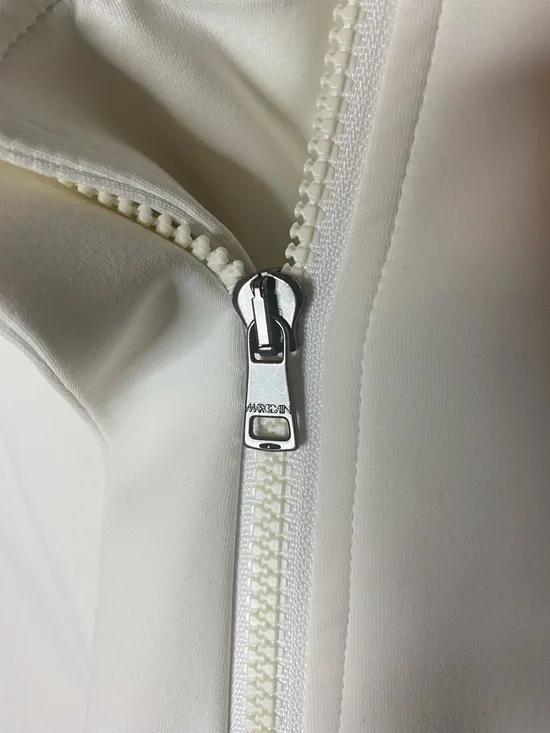 Marc Cain Ivory Swing Trench Coat #5 - Picture 5 of 13